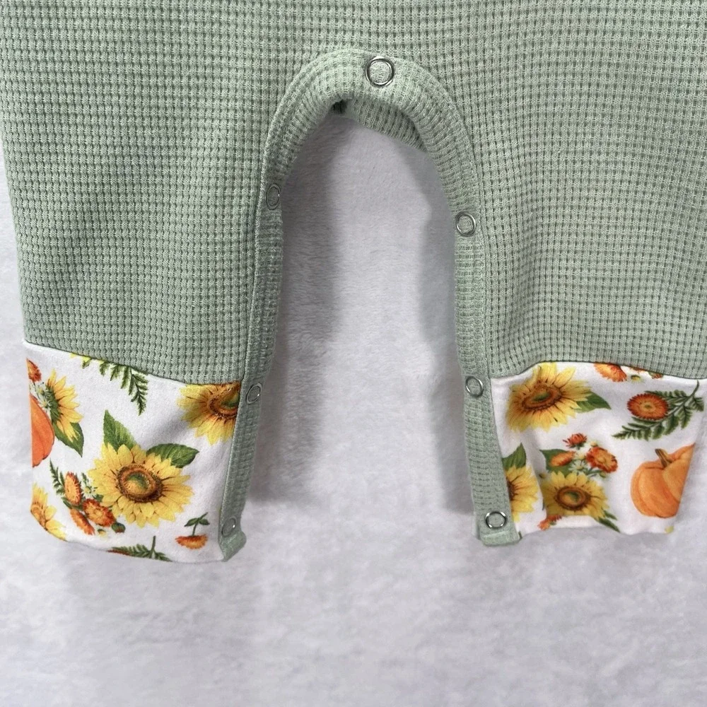 Marie Nicole Clothing Embroidered Applique Jumper Baby Girl 3-6M Pumpkin Fall